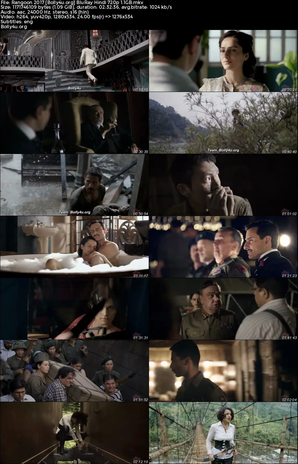 Rangoon 2017 BluRay Hindi Full Movie Download 1080p  720p  480p