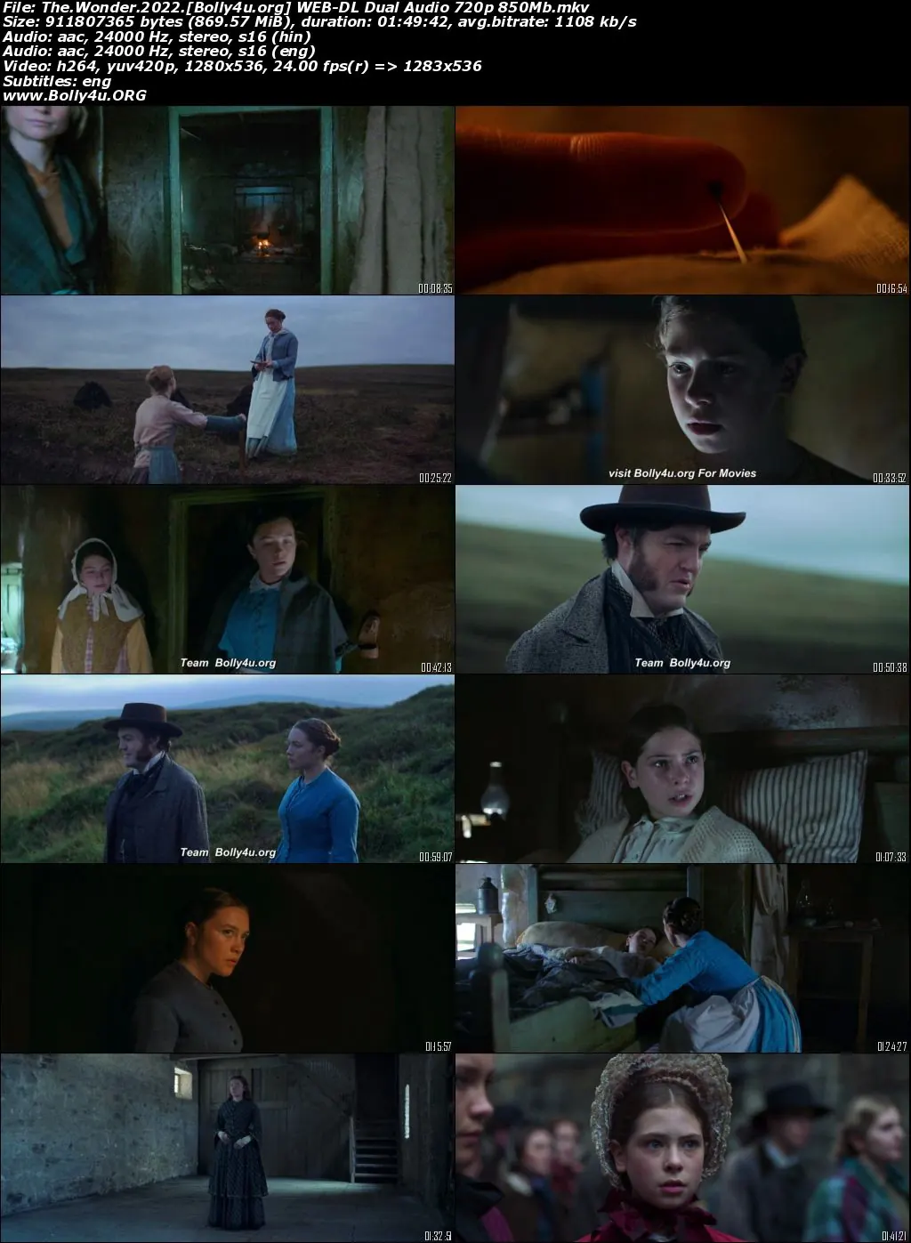 The Wonder 2022 WEB-DL Hindi Dual Audio ORG Full Movie Download 1080p  720p  480p