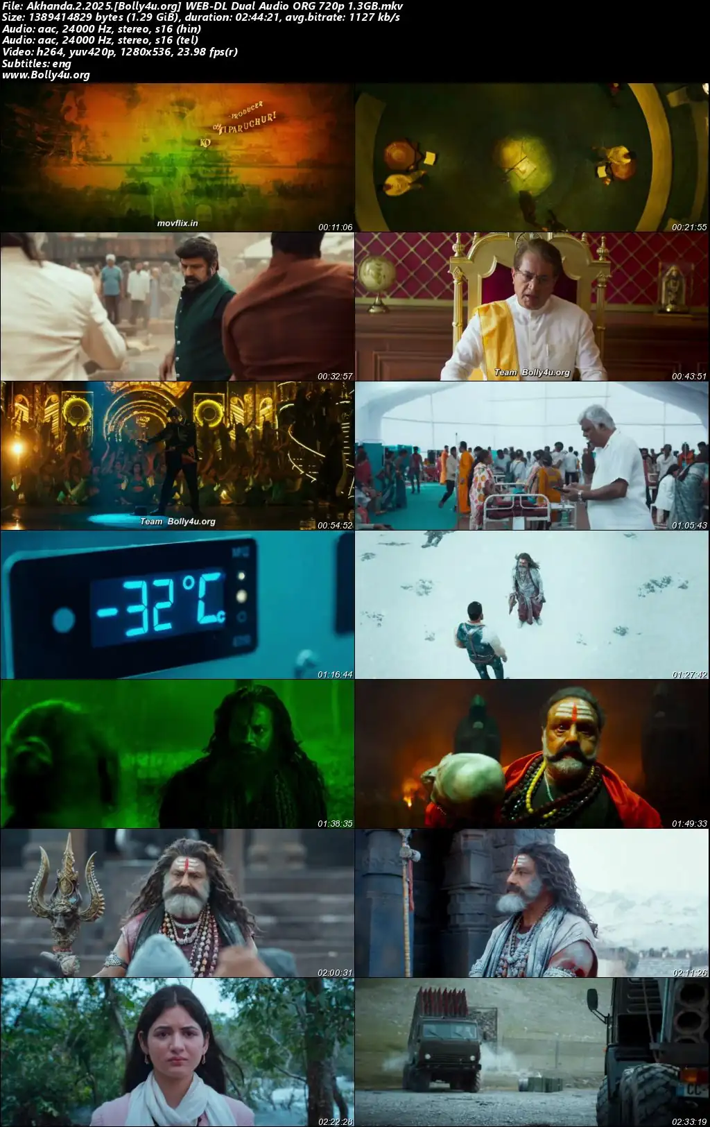 Akhanda 2 Thaandavam 2025 WEB-DL UNCUT Hindi Dual Audio ORG Full Movie Download 1080p  720p  480p