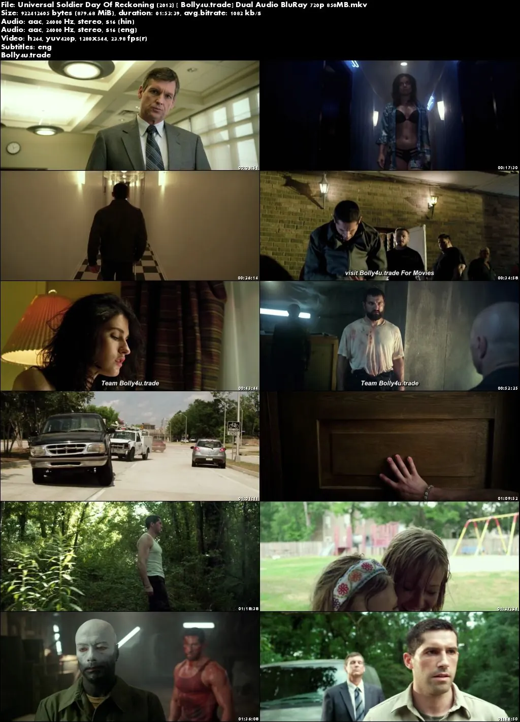  Universal Soldier Day Of Reckoning 2012 BRRip 350MB Hindi Dual Audio 480p Download