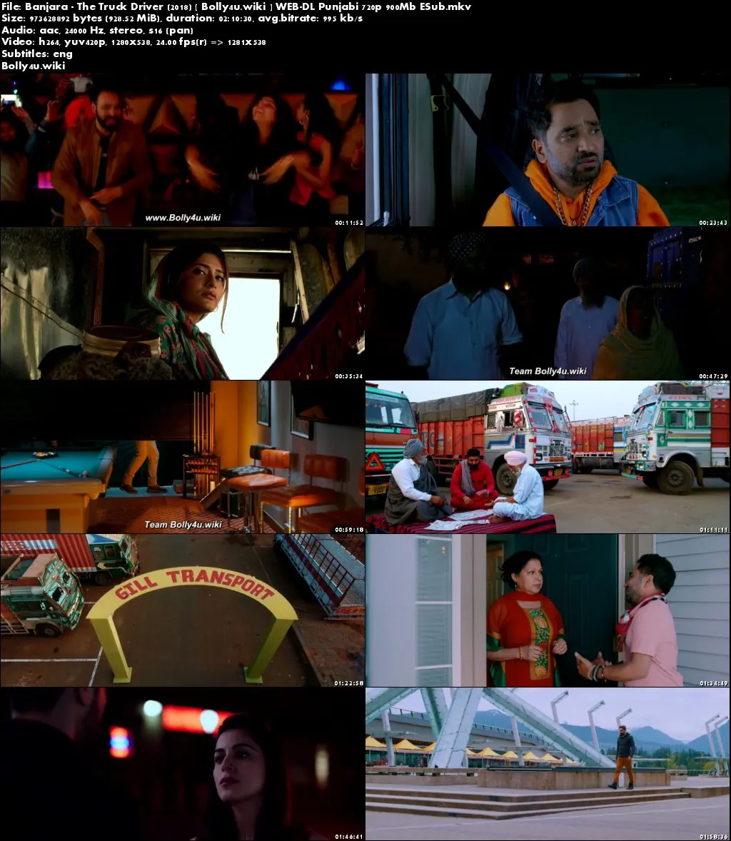 Banjara The Truck Driver 2018 WEB-DL 350MB Punjabi 480p ESub Download