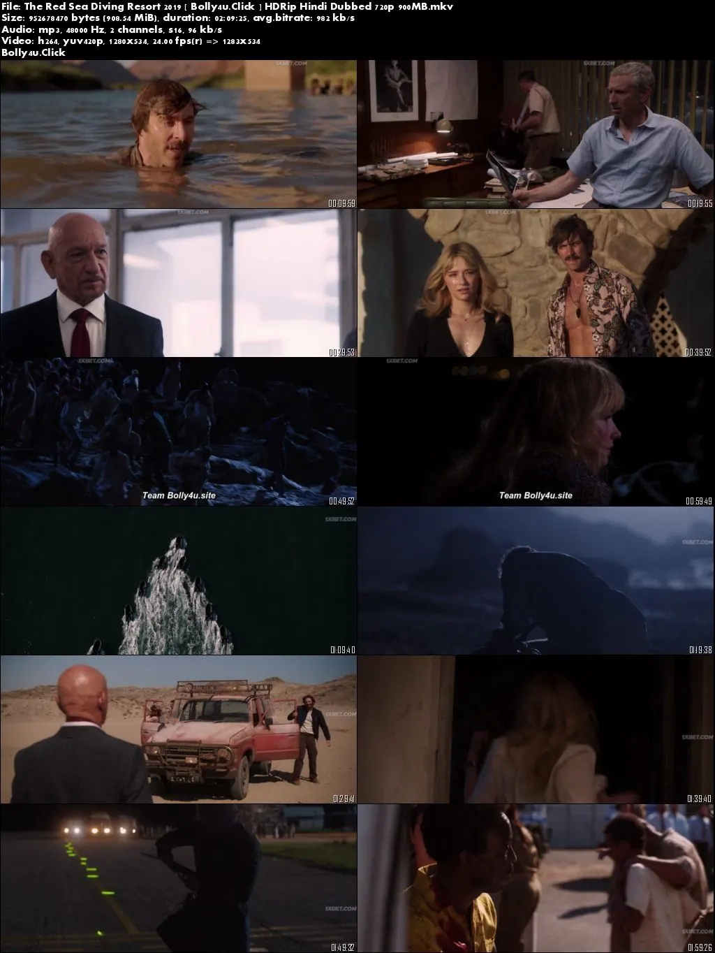 The Red Sea Diving Resort 2019 HDRip 300Mb Hindi Dubbed 480p Download