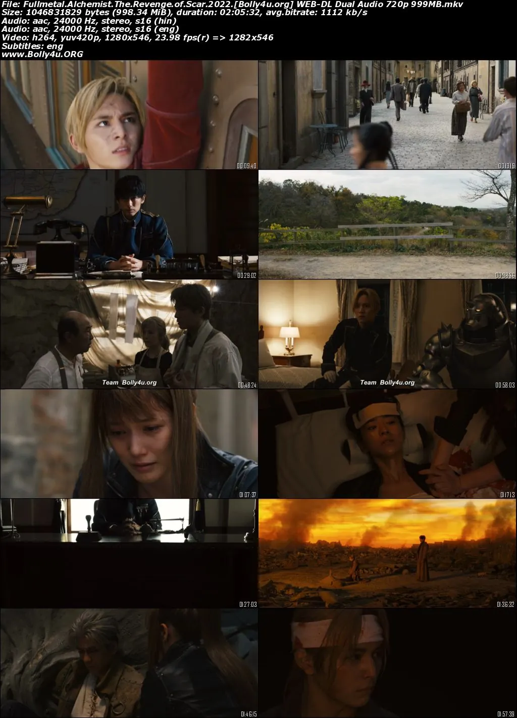 Fullmetal Alchemist The Revenge of Scar 2022 WEB-DL Hindi Dual Audio ORG Full Movie Download 1080p  720p  480p