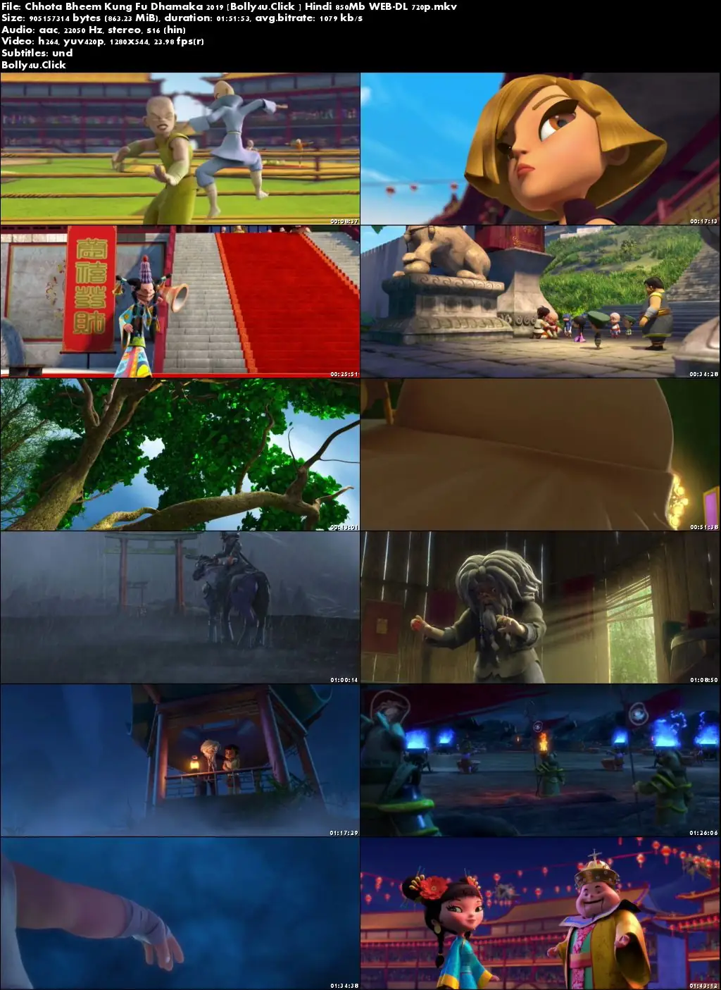 Chhota Bheem Kung Fu Dhamaka 2019 WEB-DL 850Mb Hindi 720p Download