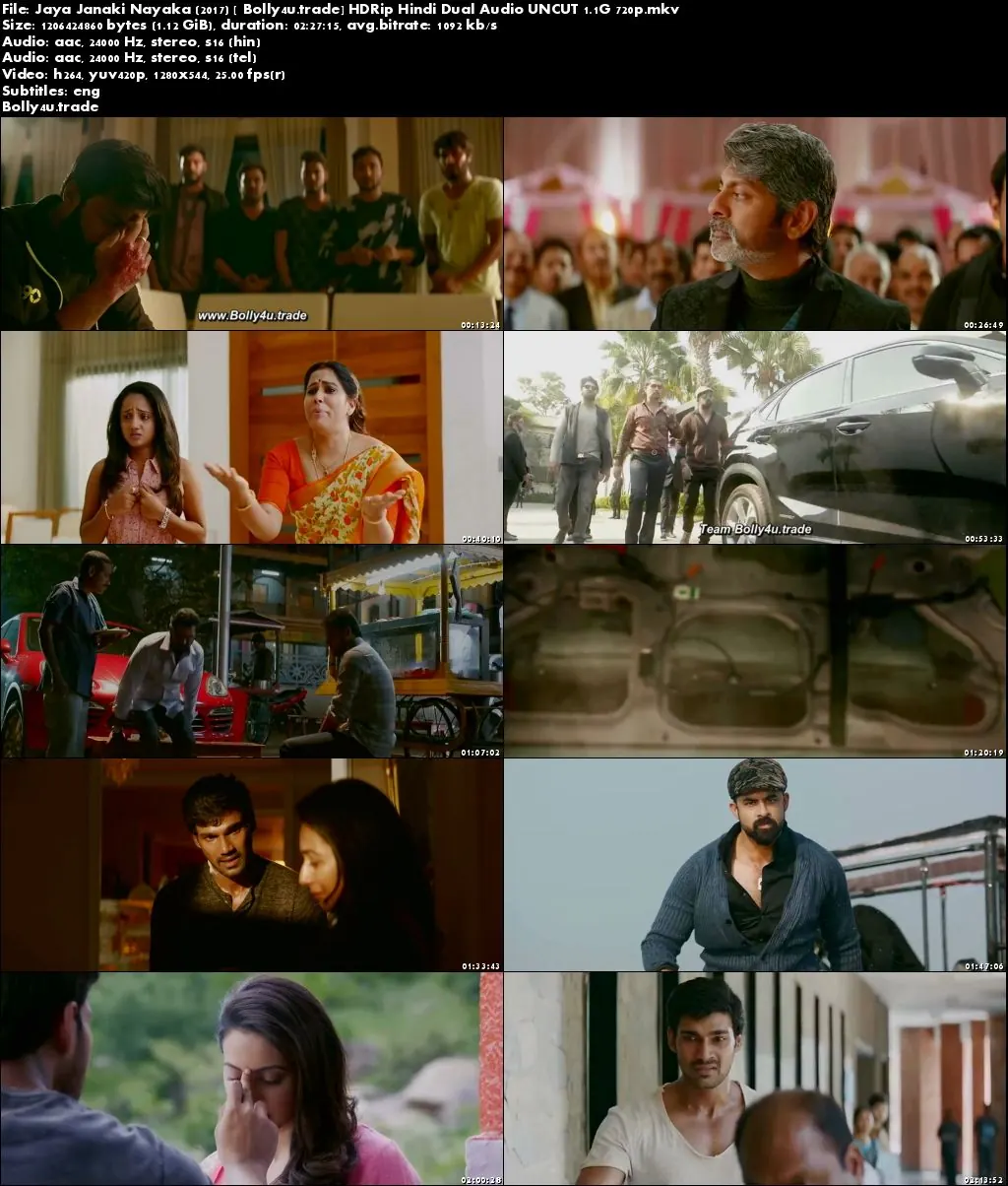 Jaya Janaki Nayaka 2017 HDRip 450MB UNCUT Hindi Dubbed Dual Audio 480p Download