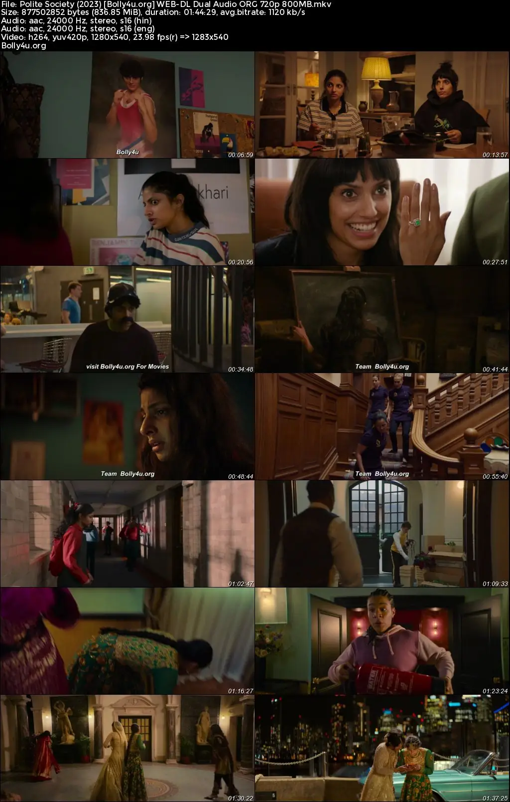 Polite Society 2023 WEB-DL Hindi Dual Audio ORG Full Movie Download 1080p  720p  480p
