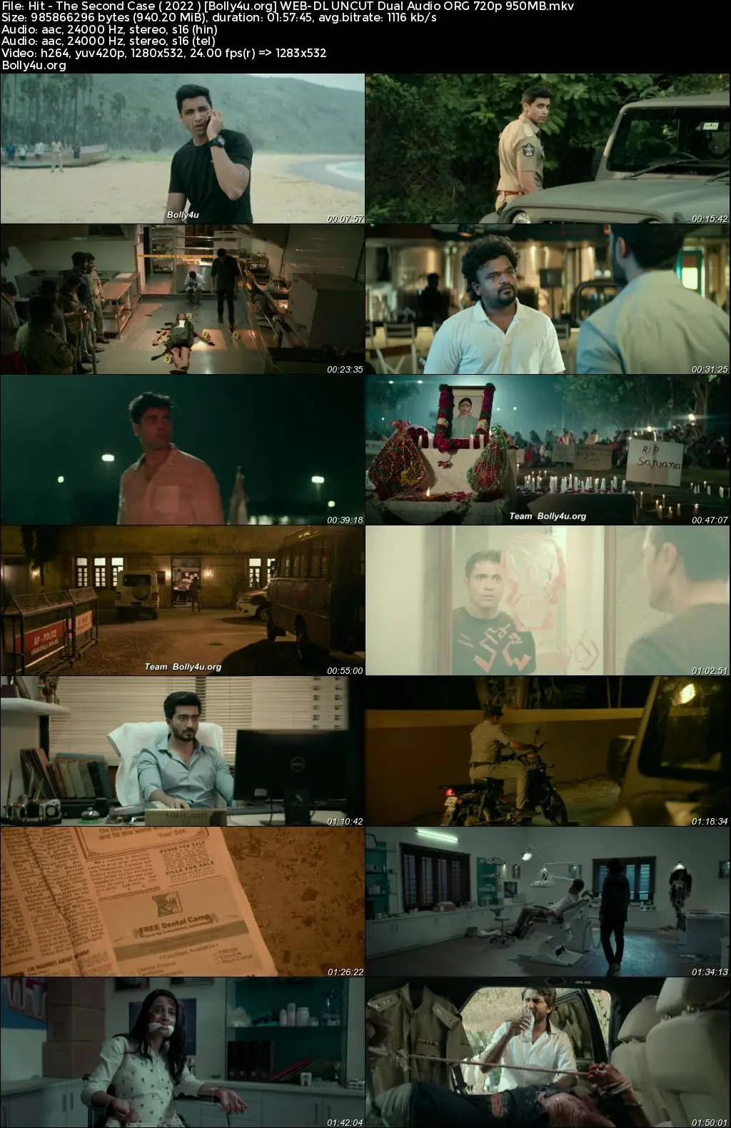HIT The 2nd Case 2022 WEB-DL UNCUT Hindi Dual Audio ORG Full Movie Download 1080p  720p  480p