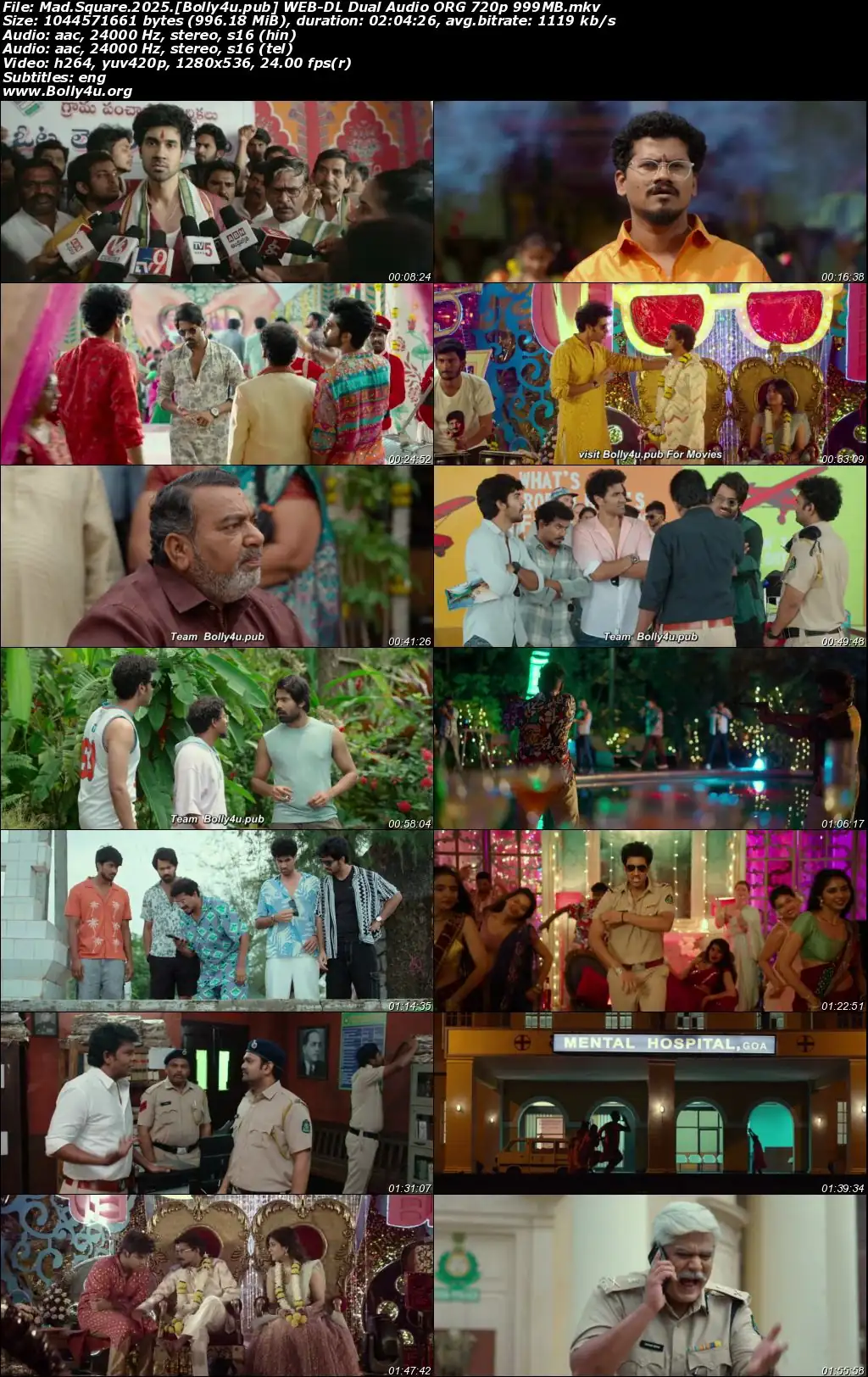 Mad Square 2025 WEB-DL UNCUT Hindi Dual Audio ORG Full Movie Download 1080p  720p  480p