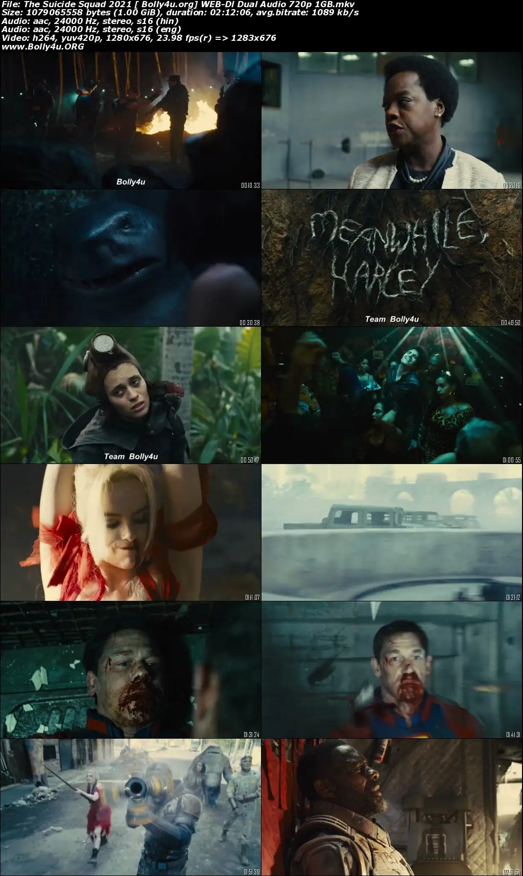 The Suicide Squad 2021 WEB-DL 1GB Hindi CAM Dual Audio 720p Download