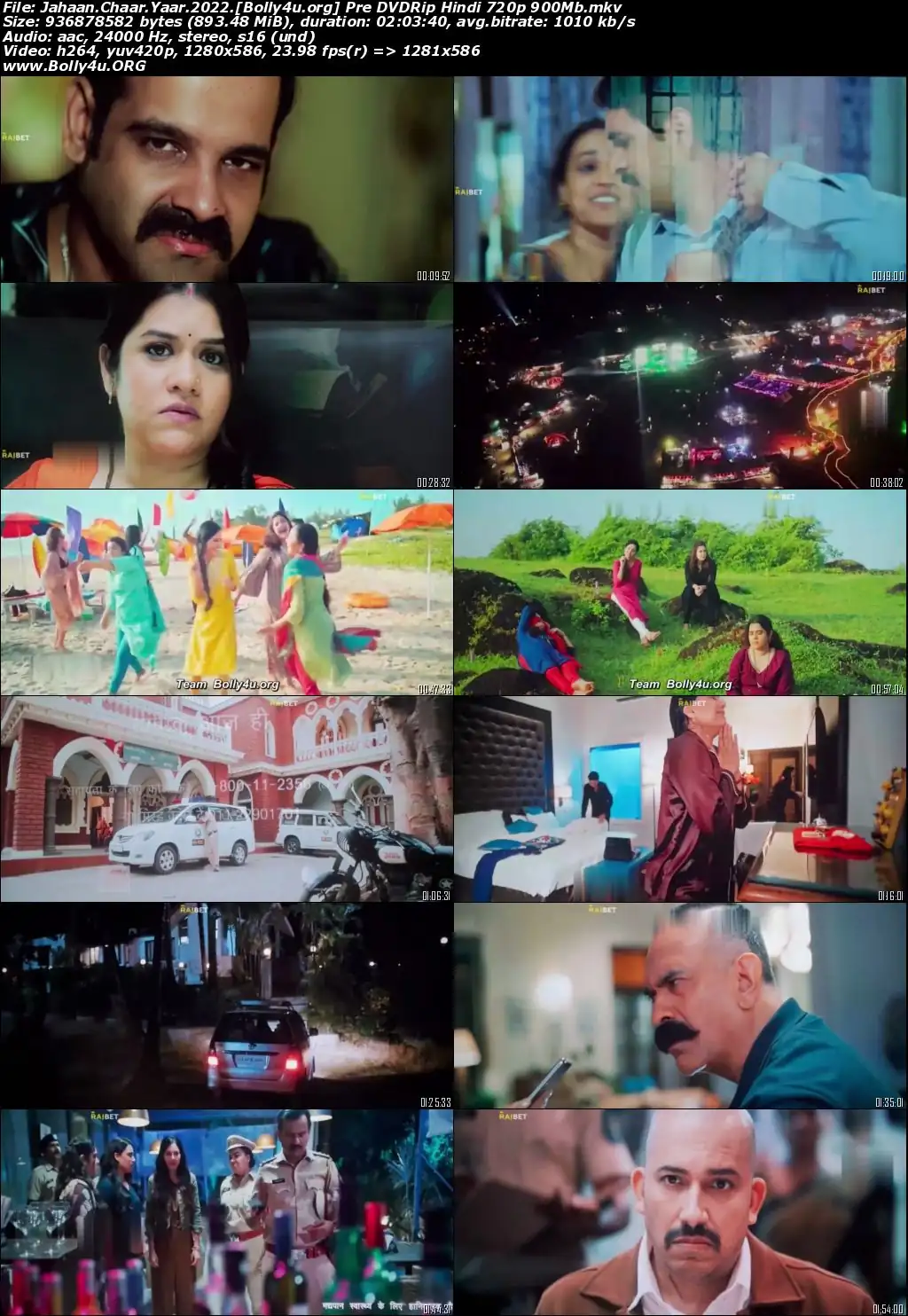 Jahaan Chaar Yaar 2022 Pre DVDRip Hindi Full Movie Download 720p  480p