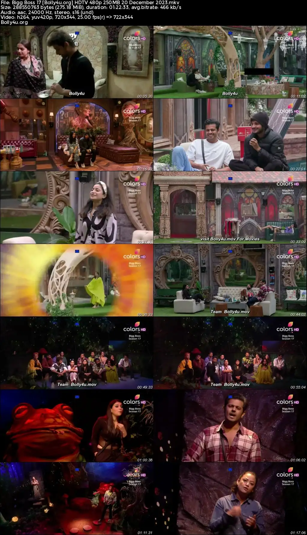 Bigg Boss 17 HDTV 480p 250MB 20 December 2023 Download