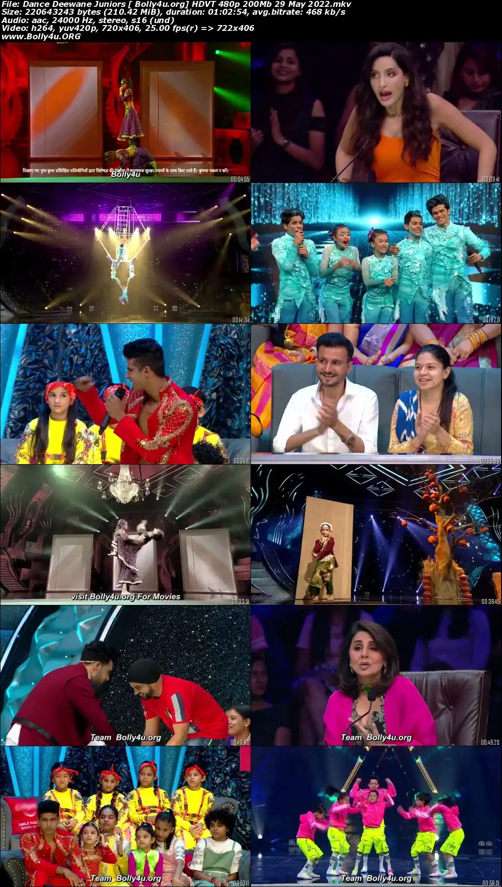 Dance Deewane Juniors HDVT 480p 200Mb 29 May 2022 Download