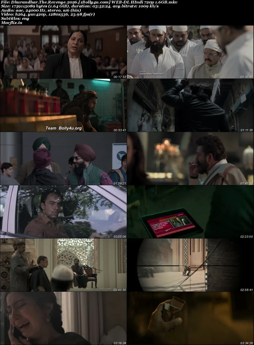 Dhurandhar The Revenge 2026 WEB-DL Hindi Full Movie Download 1080p  720p  480p