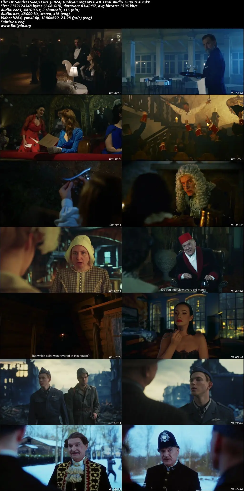 Dr Sanders Sleep Cure 2024 WEB-DL Hindi Dual Audio Full Movie Download 720p  480p