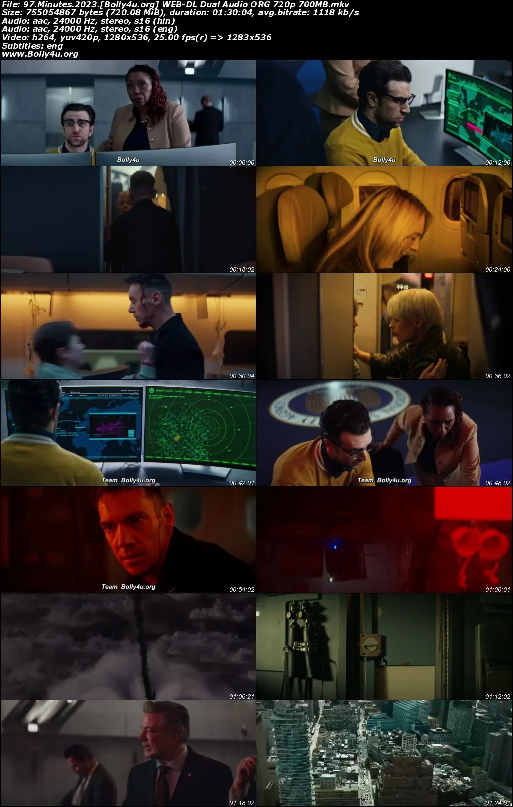 97 Minutes 2023 WEB-DL Hindi Dual Audio ORG Full Movie Download 1080p  720p  480p