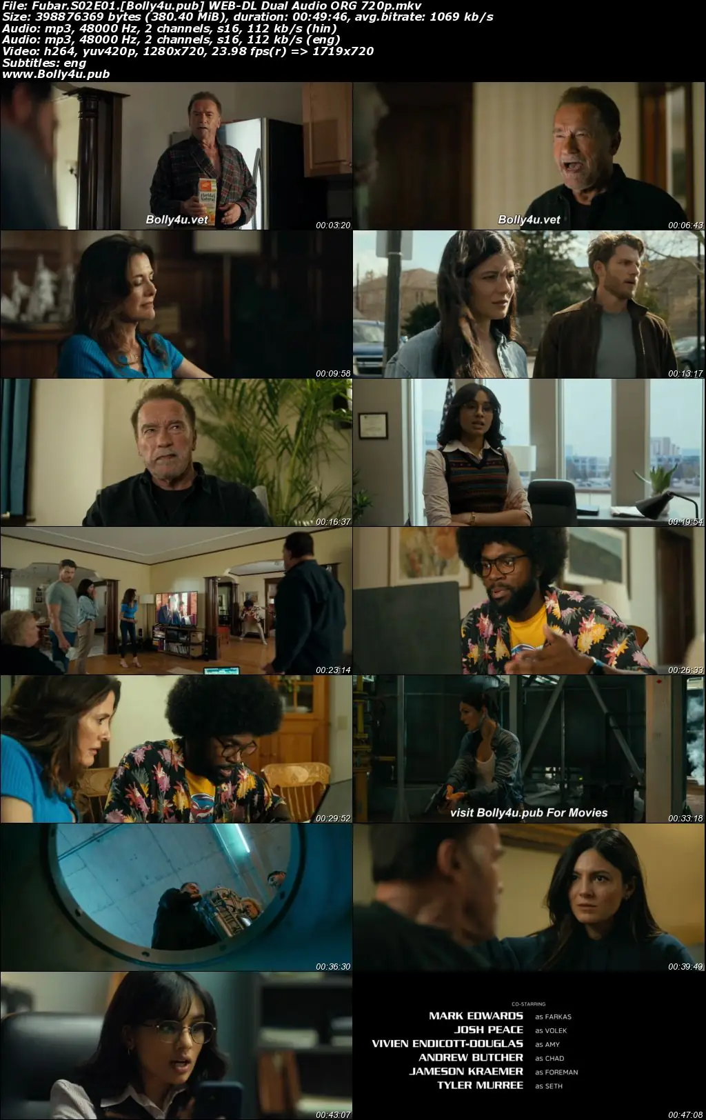 Fubar 2025 WEB-DL Hindi Dual Audio ORG S02 Complete Download 720p  480p