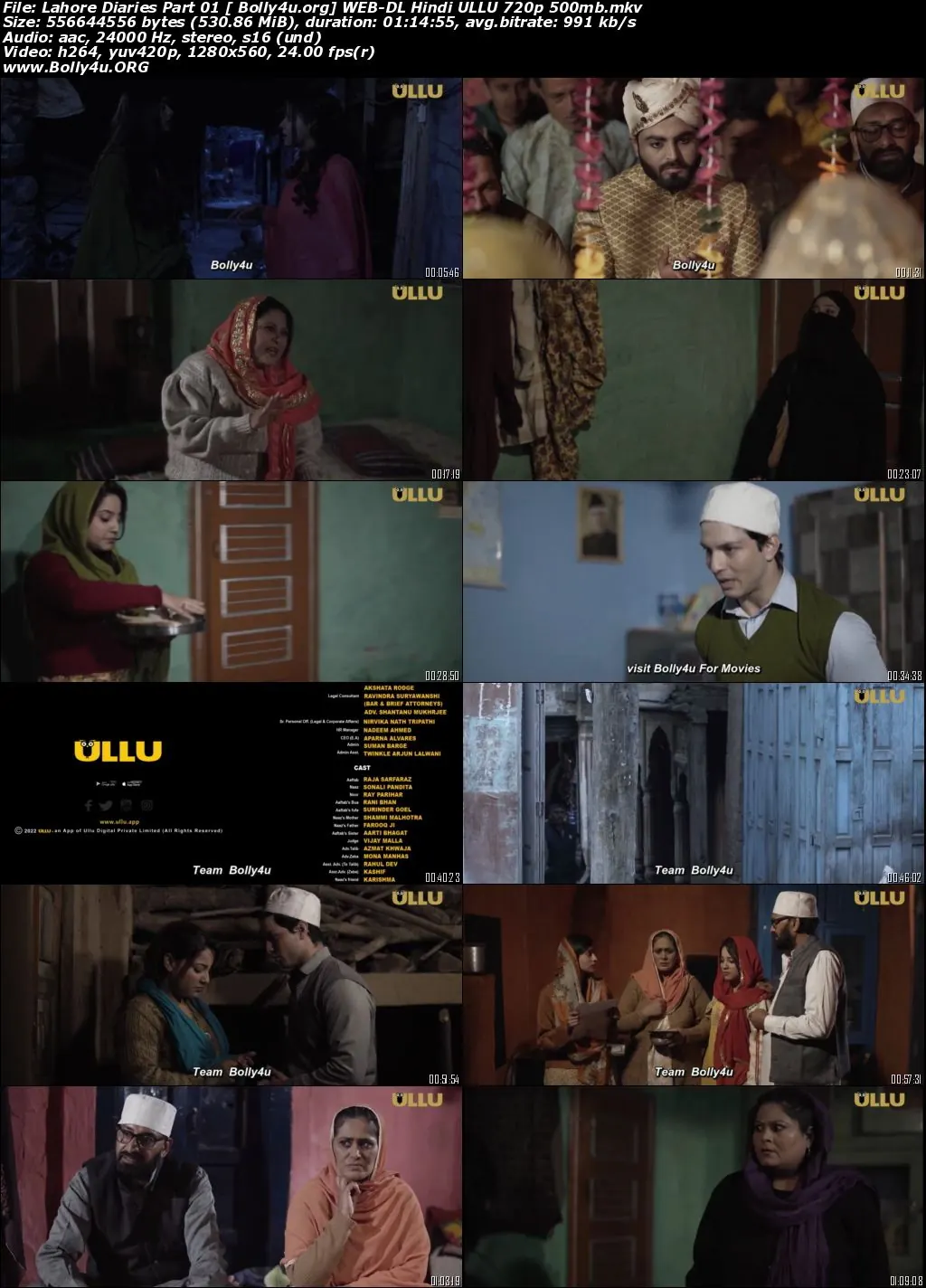 Lahore Diaries 2022 WEB-DL Part 01 Hindi ULLU 720p Download