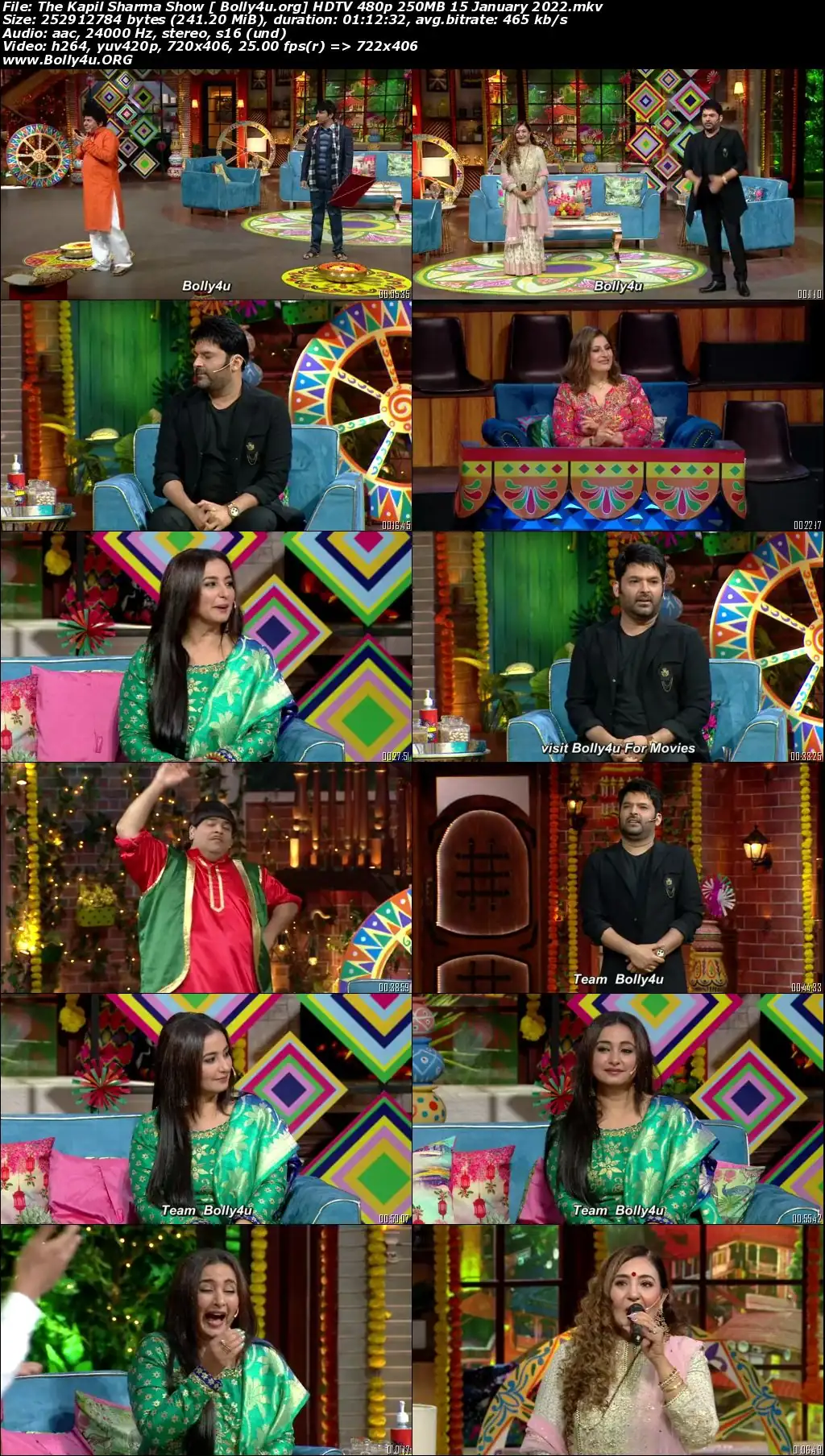 The Kapil Sharma Show HDTV 480p 250MB 15 January 2022 Download