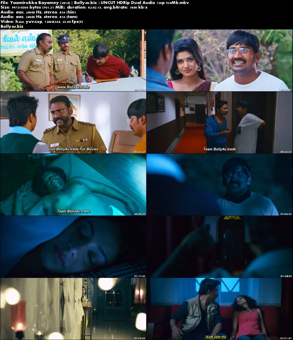 Yaamirukka Bayamey 2014 HDRip 950MB UNCUT Hindi Dual Audio 720p Download
