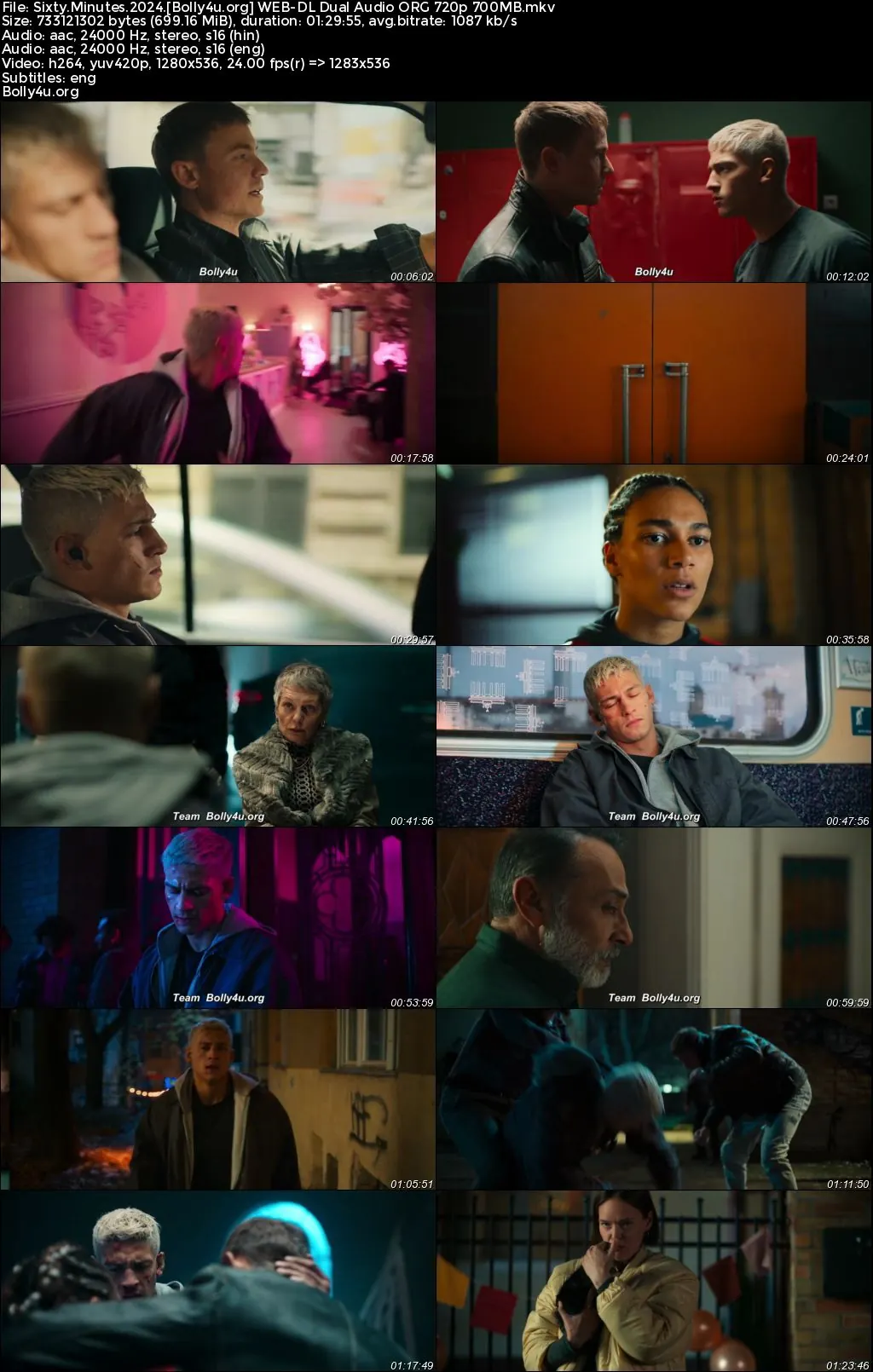 Sixty Minutes 2024 WEB-DL Hindi Dual Audio ORG Full Movie Download 1080p  720p  480p