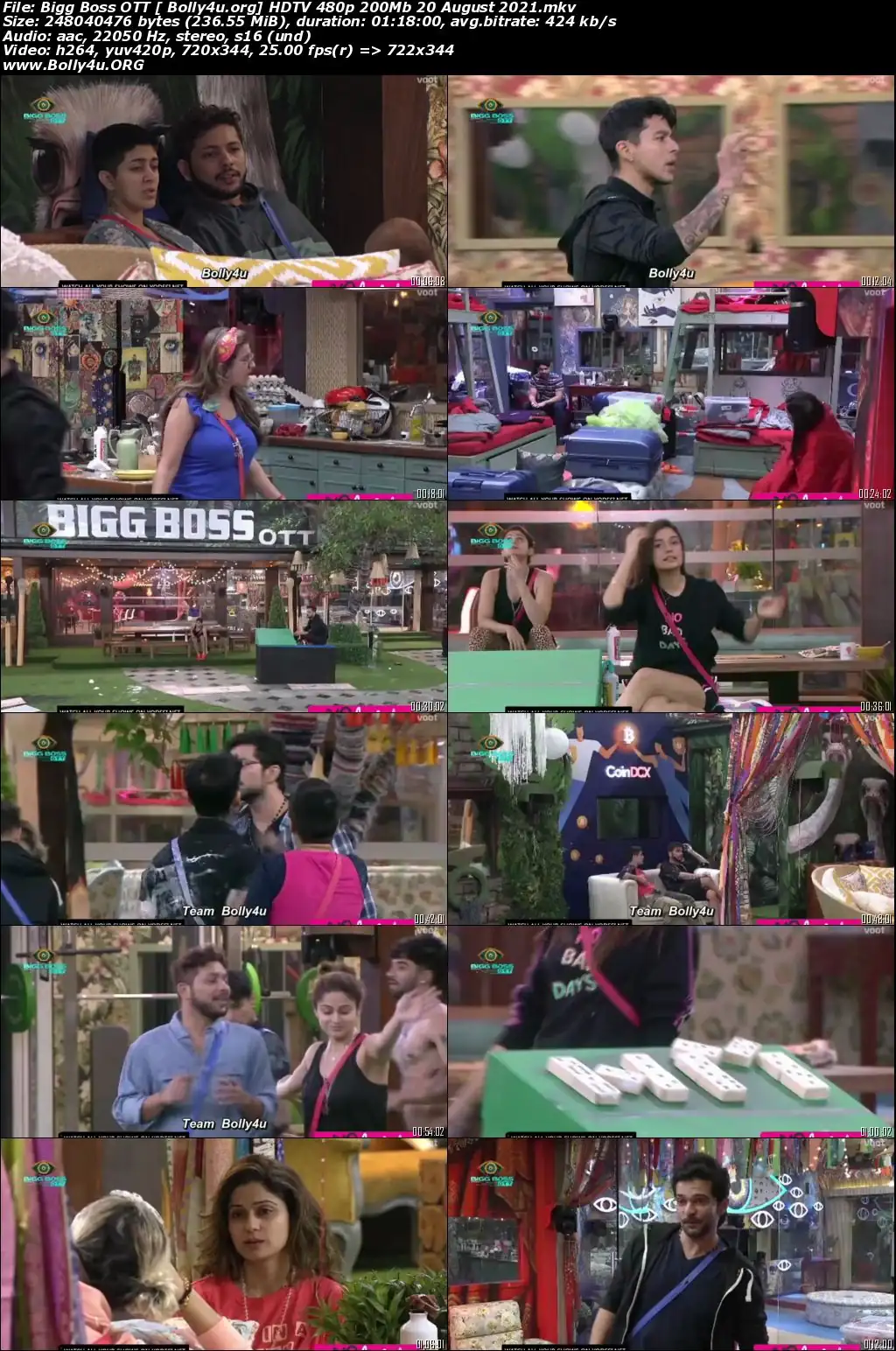 Bigg Boss OTT HDTV 480p 200Mb 20 August 2021 Download
