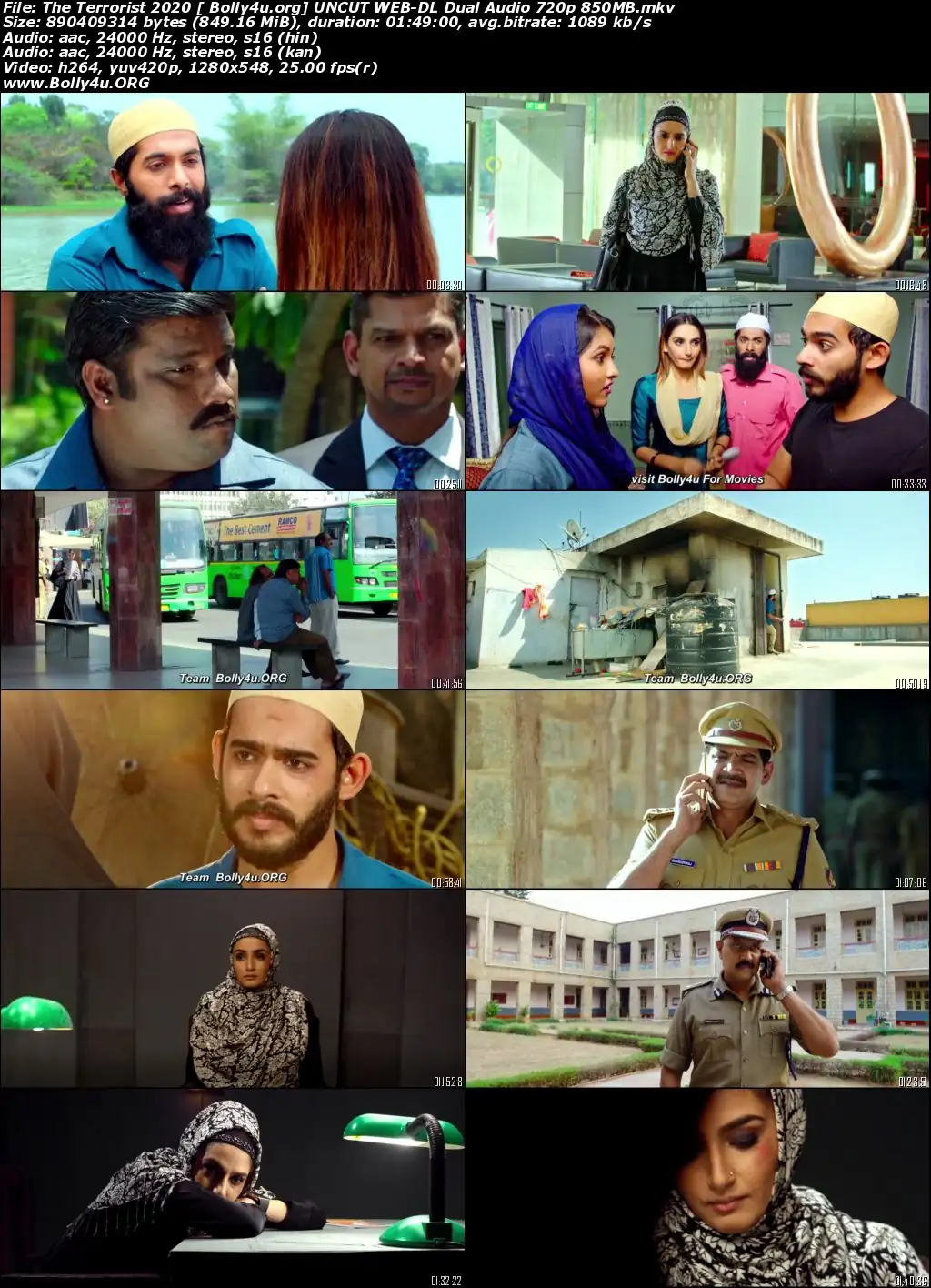 The Terrorist 2020 WEB-DL 850MB UNCUT Hindi Dual Audio 720p Download