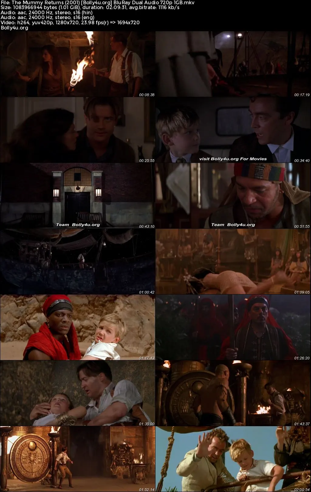 The Mummy Returns 2001 BluRay Hindi Dual Audio Full Movie Download 1080p  720p  480p