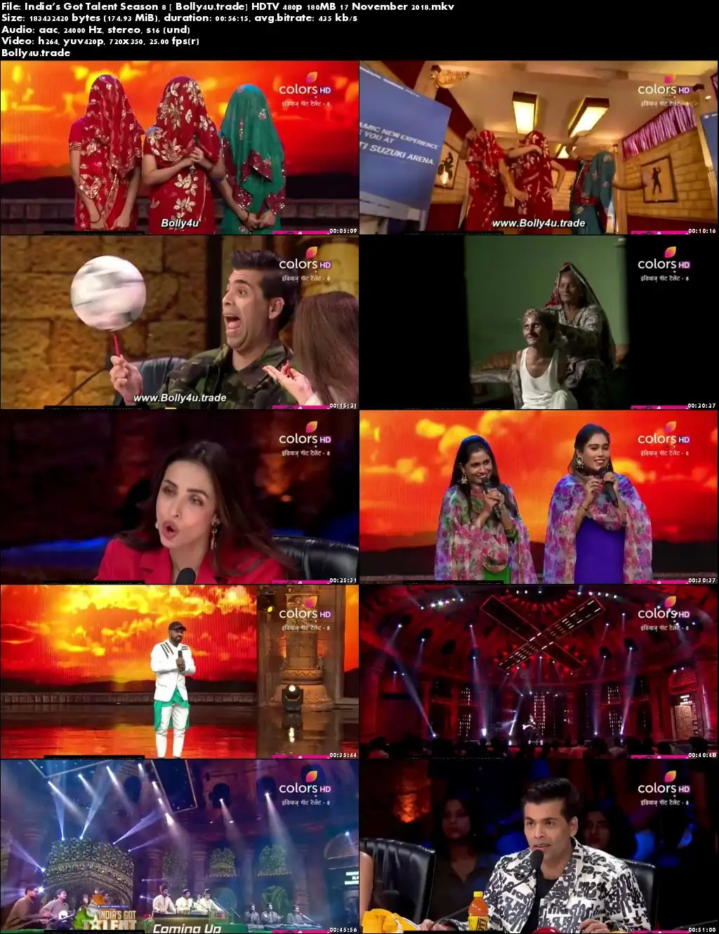 Indias Got Talent Season 8 HDTV 480p 180MB 17 November 2018 Download Indias Got Talent Season 8 HDTV 480p 180MB 17 November 2018 Download