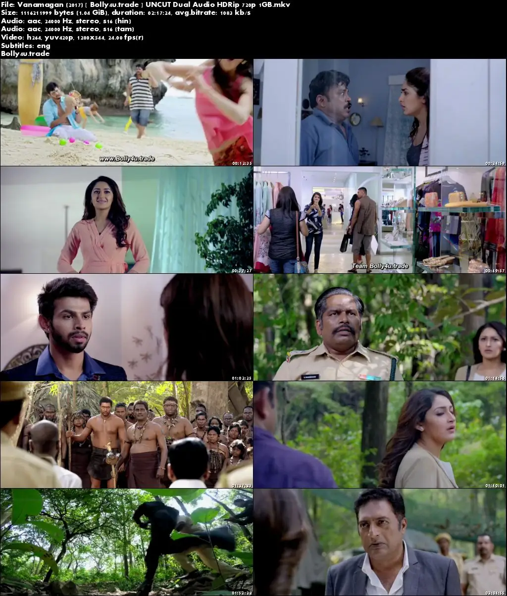 Vanamagan 2017 HDRip 1Gb UNCUT Hindi Dubbed Dual Audio 720p Download