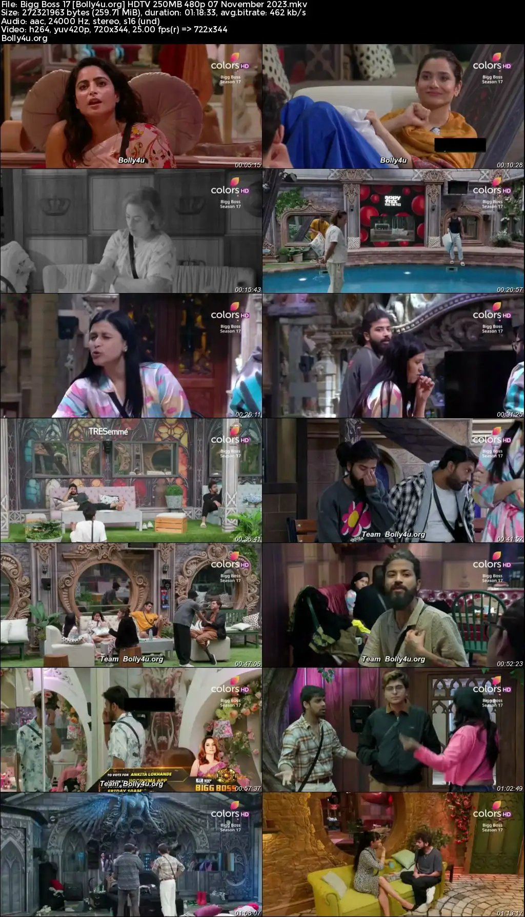 Bigg Boss 17 HDTV 250MB 480p 07 November 2023 Download