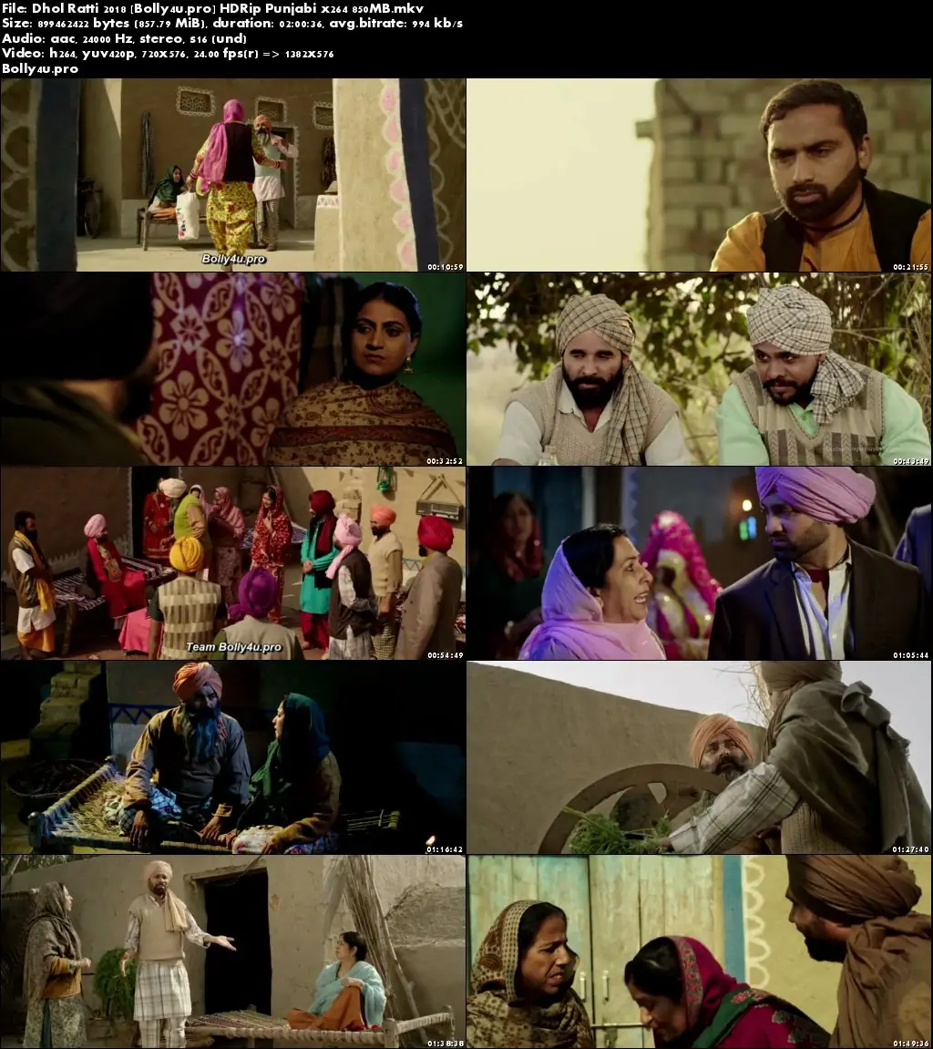 Dhol Ratti 2018 HDRip 850MB Punjabi x264 Download