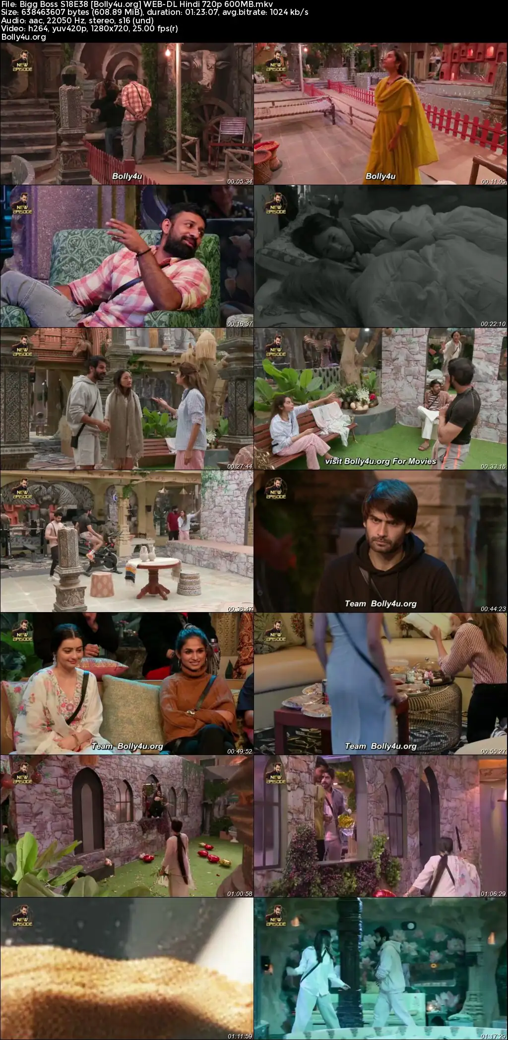 Bigg Boss 2024 WEB-DL Hindi S18E38 Download 720p  480p