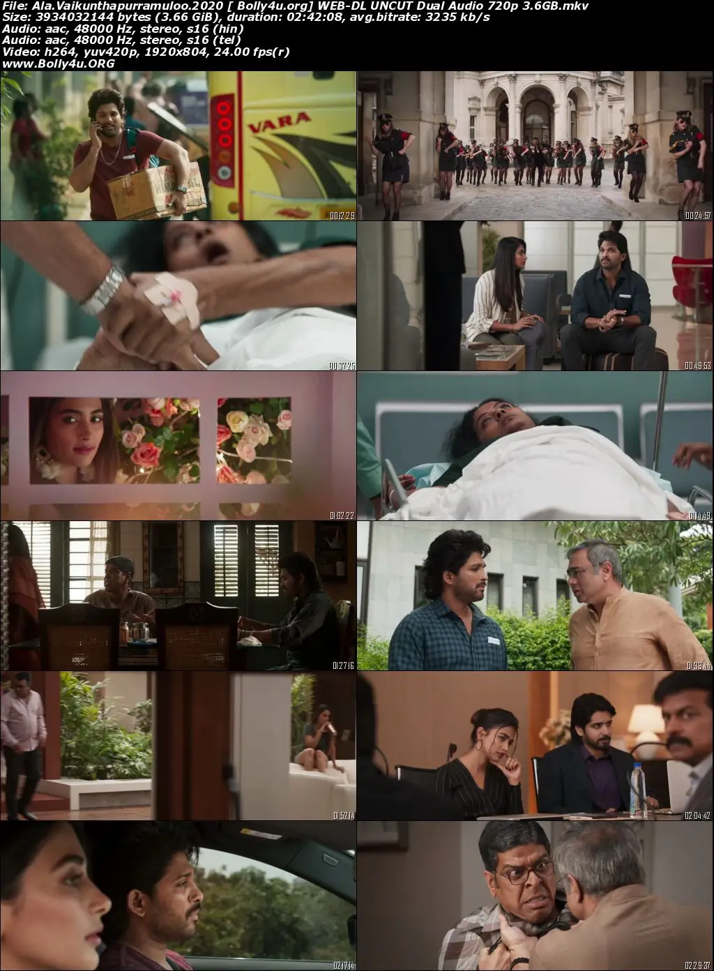 Ala Vaikunthapurramuloo 2020 WEB-DL UNCUT Hindi Dual Audio ORG Download