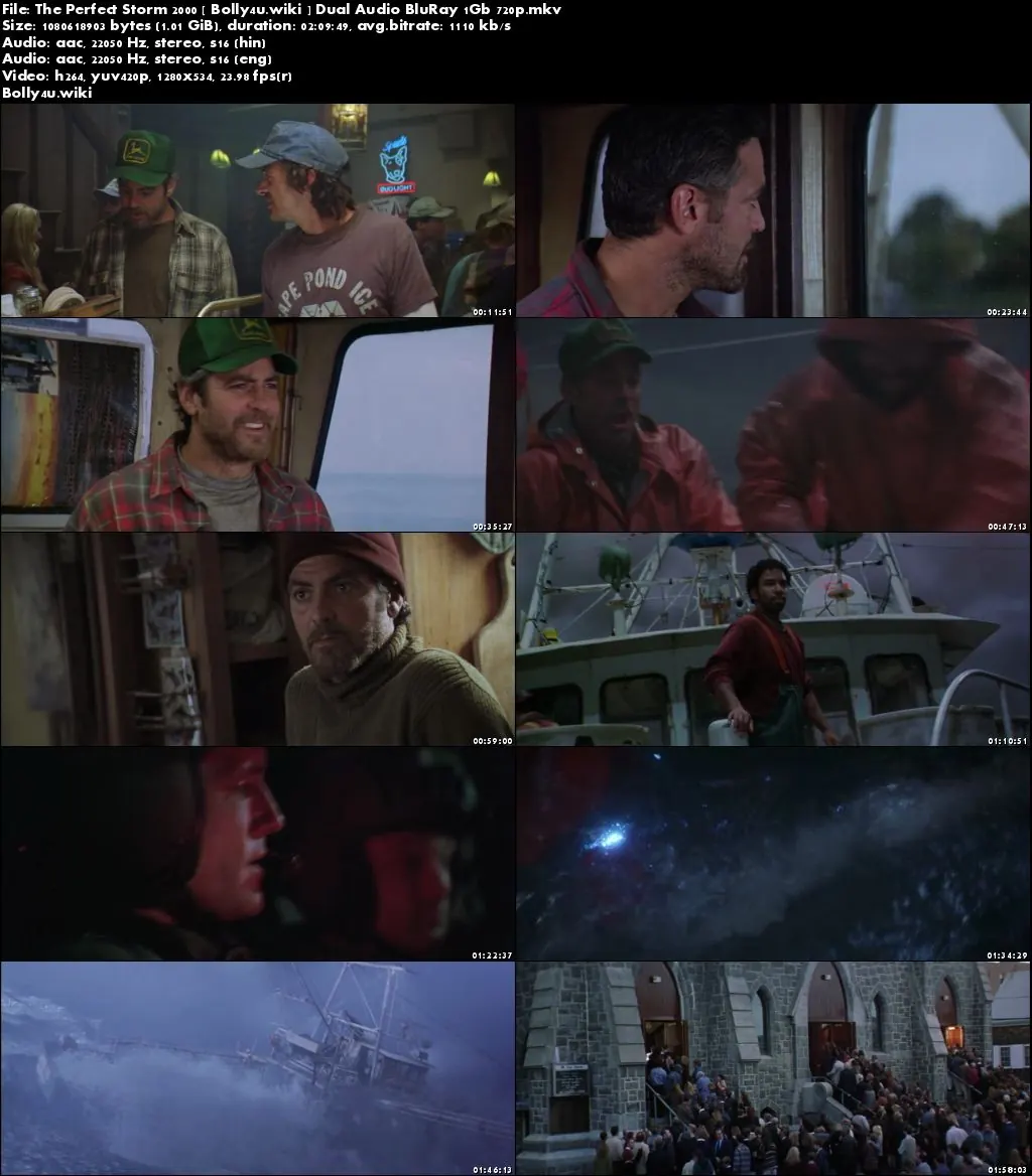 The Perfect Storm 2000 BRRip 1GB Hindi Dual Audio 720p Download