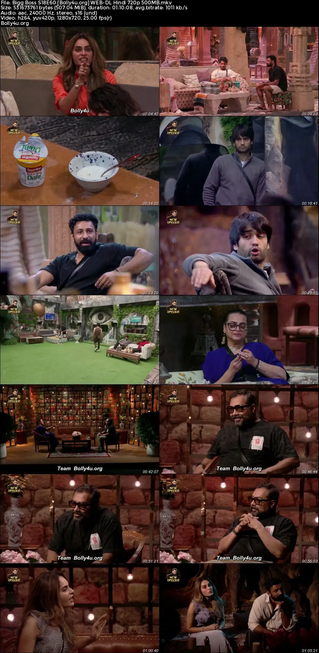 Bigg Boss 2024 WEB-DL Hindi S18E60 Download 720p  480p