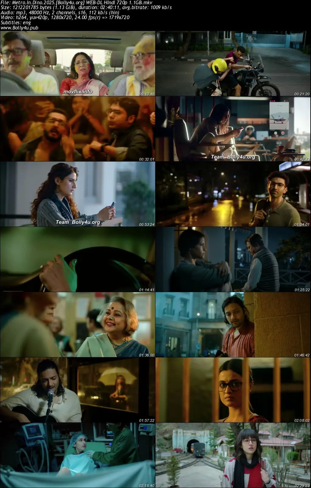 Metro In Dino 2025 WEB-DL Hindi Full Movie Download 1080p  720p  480p