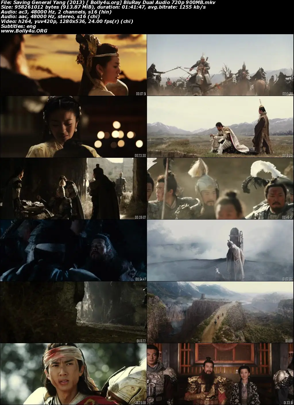 Saving General Yang 2013 BluRay 900Mb Hindi Dual Audio 720p ESubs Download