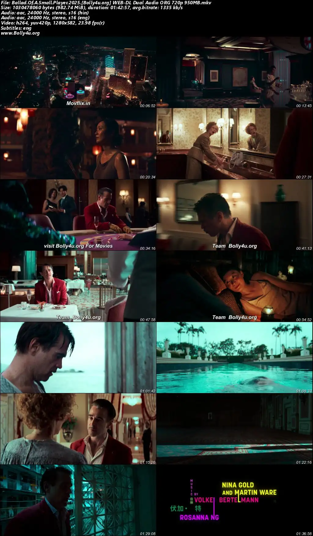 Ballad Of A Small Player 2025 WEB-DL Hindi Dual Audio ORG Full Movie Download 1080p  720p  480p