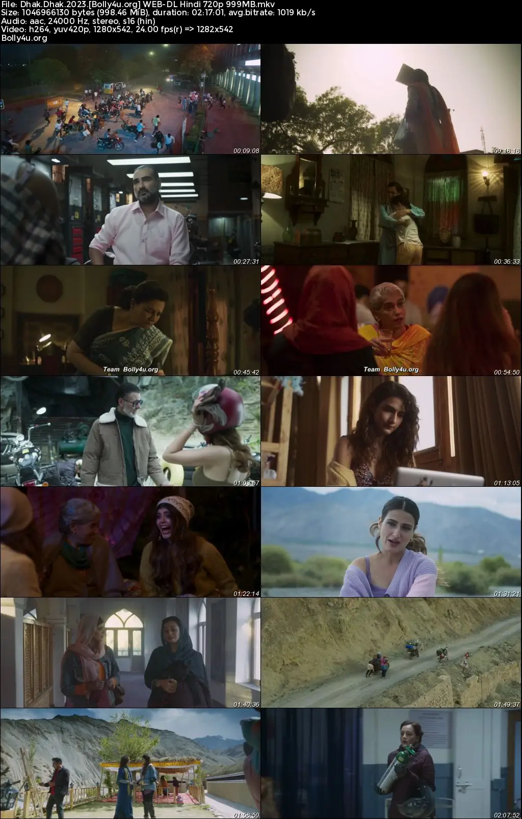 Dhak Dhak 2023 WEB-DL Hindi Full Movie Download 1080p  720p  480p