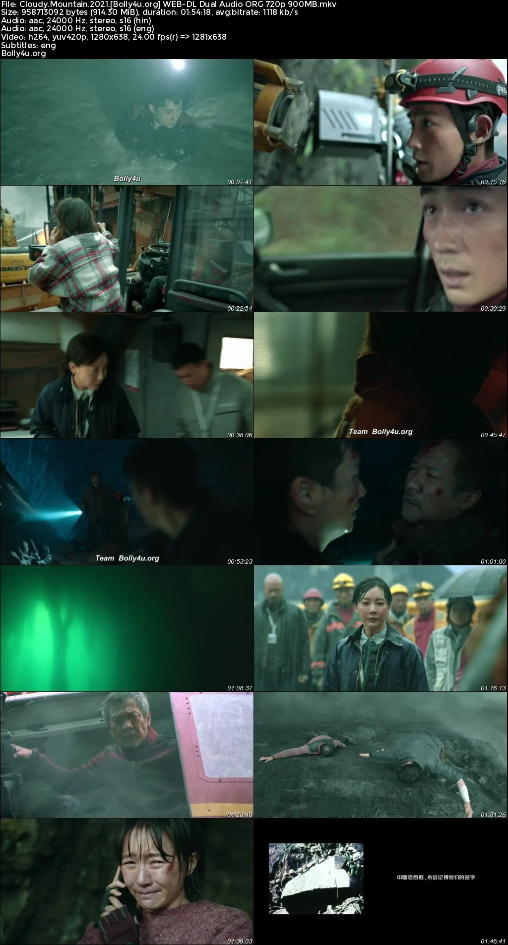 Cloudy Mountain 2021 WEB-DL Hindi Dual Audio ORG Full Movie Download 1080p  720p  480p