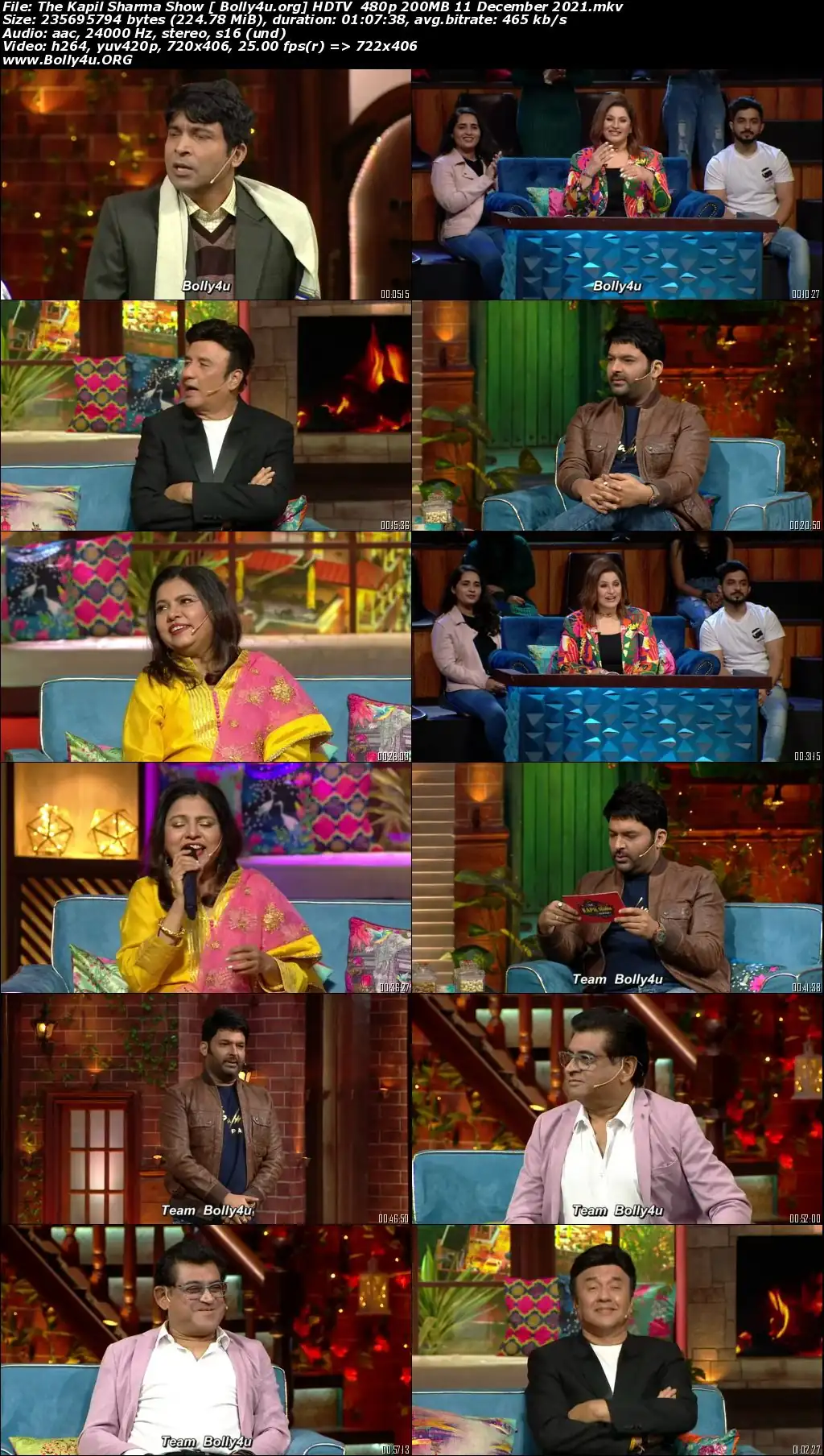 The Kapil Sharma Show HDTV  480p 200MB 11 December 2021 Download