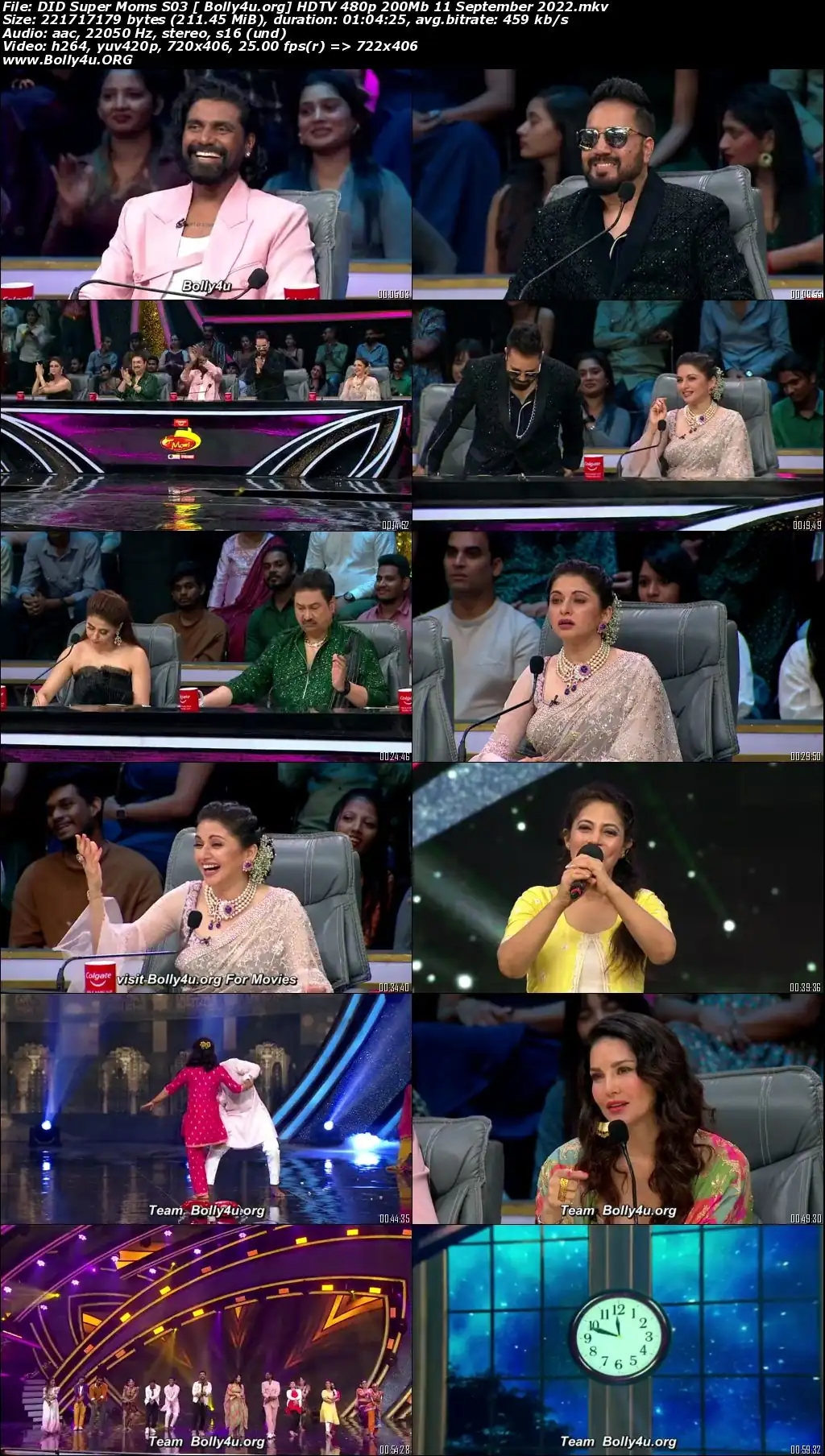 DID Super Moms S03 HDTV 480p 200Mb 11 September 2022 Download