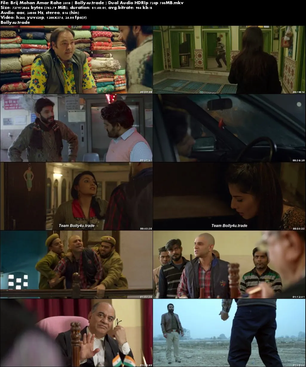 Brij Mohan Amar Rahe 2018 HDRip 700Mb Full Hindi Movie Download 720p