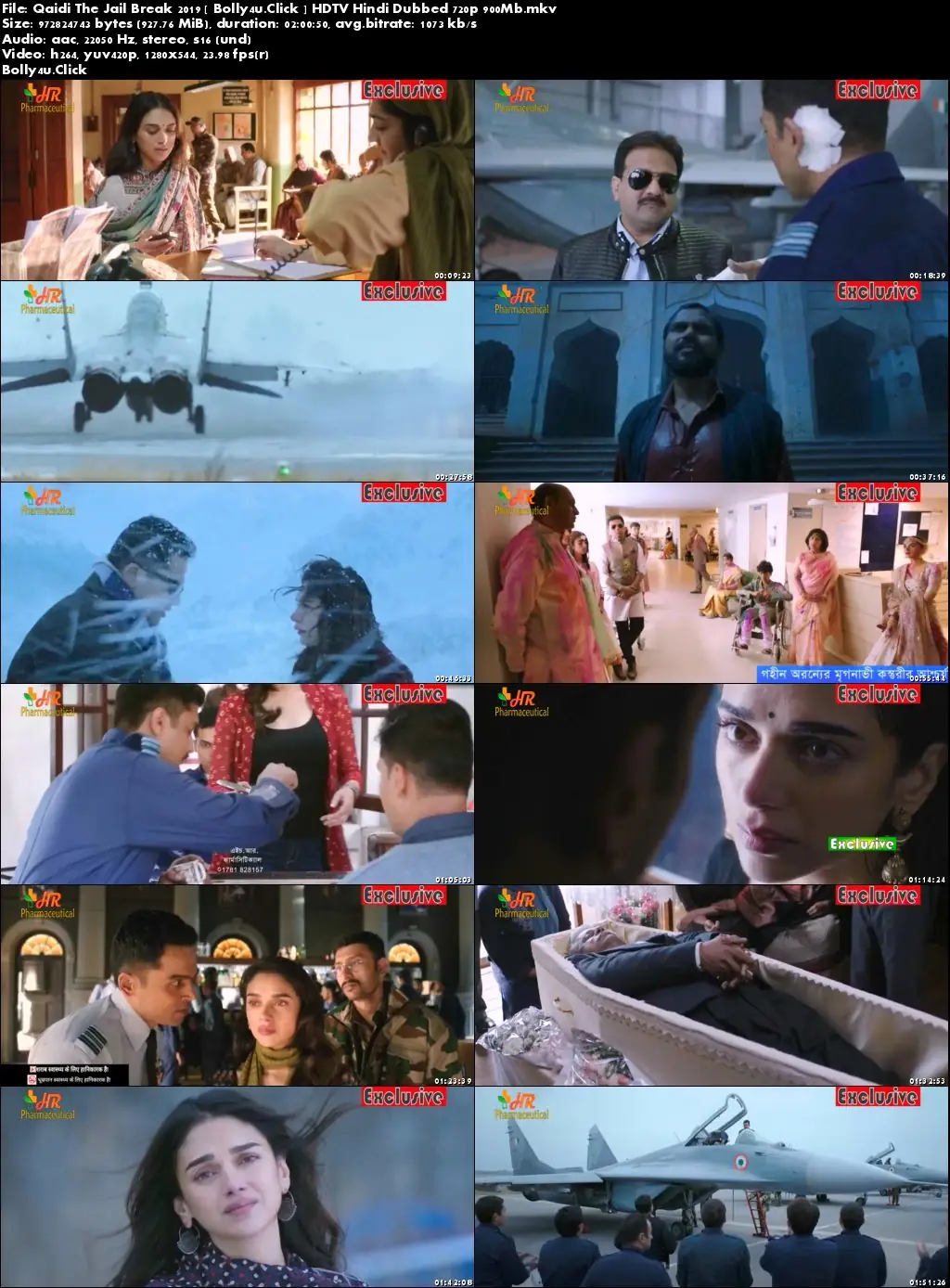 Qaidi The Jail Break 2019 HDTV 900MB Hindi Dubbed 720p Download