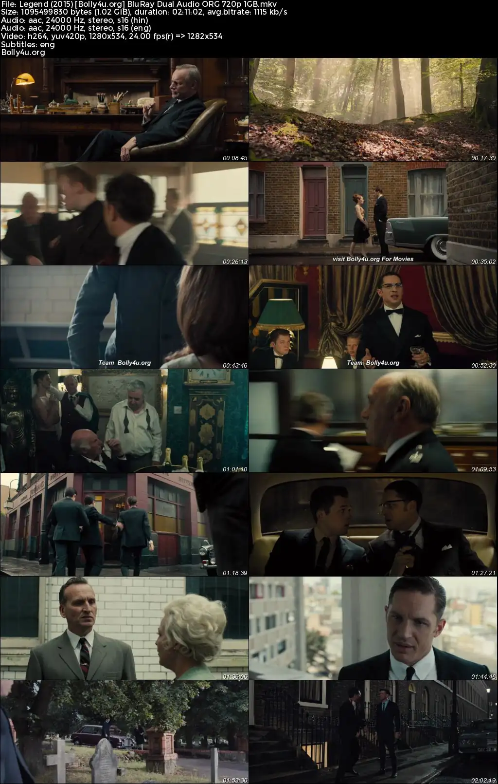 Legend 2015 BluRay Hindi Dual Audio ORG Full Movie Download 1080p  720p  480p