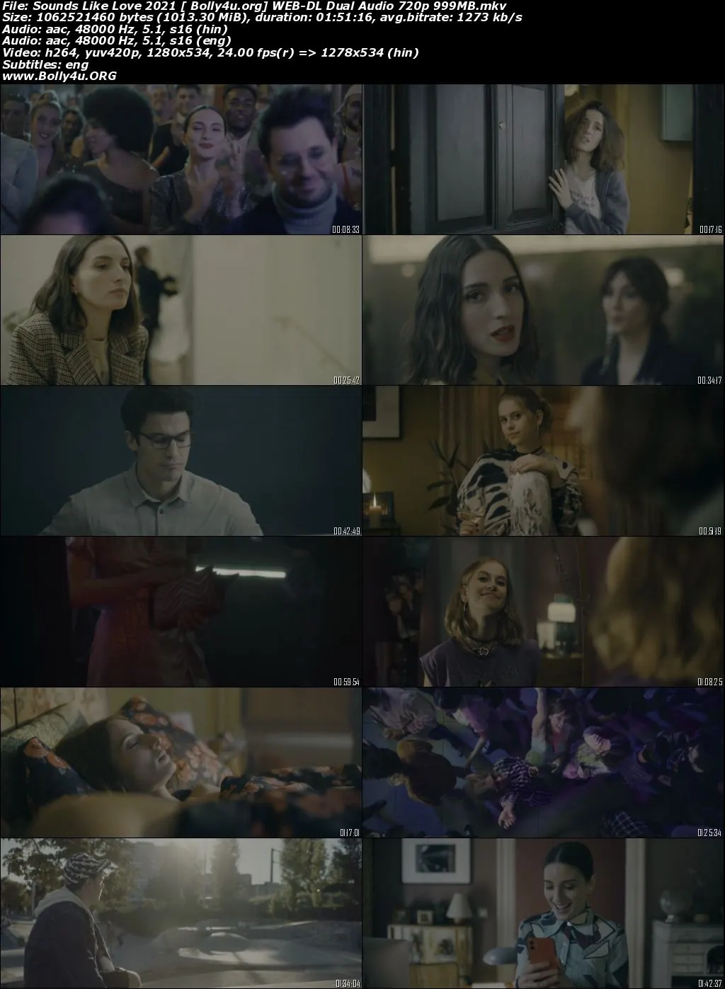 Sounds Like Love 2021 WEB-DL 999MB Hindi Dual Audio ORG 720p Download