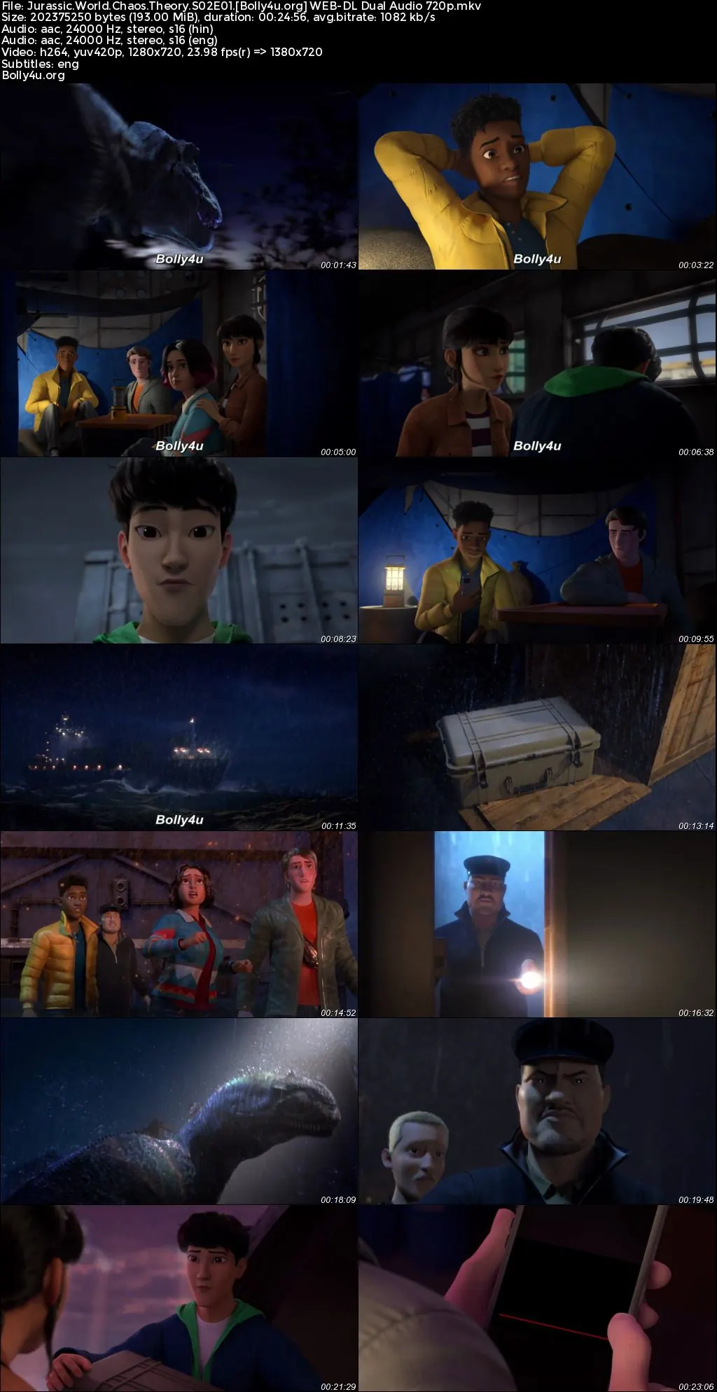 Jurassic World Chaos Theory 2024 WEB-DL Hindi Dual Audio ORG S02 Complete Download 720p  480p