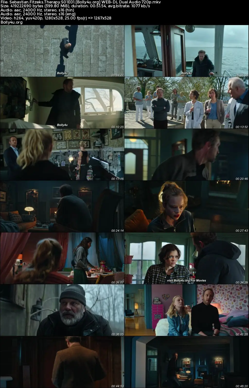 Sebastian Fitzeks Therapy 2023 WEB-DL Hindi Dual Audio ORG S01 Complete Download 720p  480p