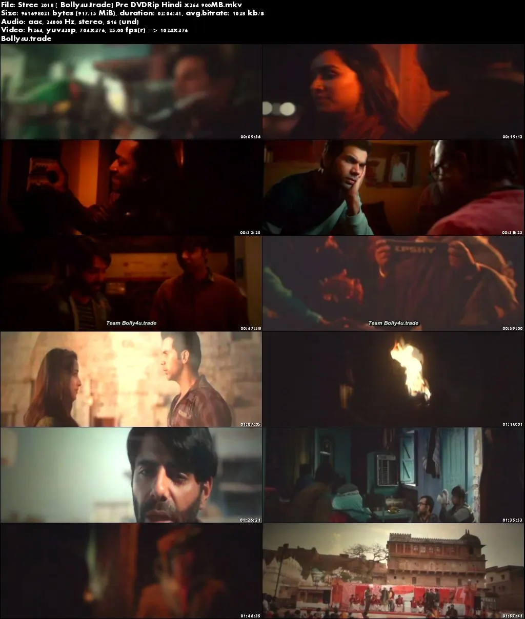 Stree 2018 Pre DVDRip 700Mb Full Hindi Movie Download x264