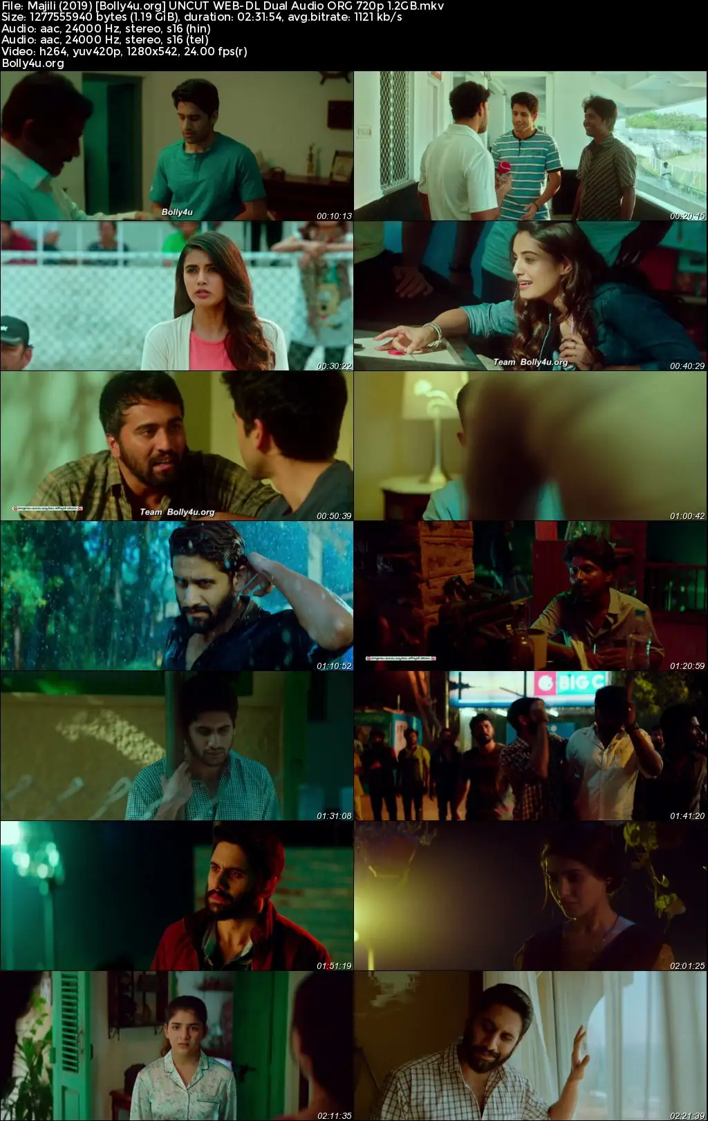 Majili 2019 WEB-DL UNCUT Hindi Dual Audio ORG Full Movie Download 1080p  720p  480p